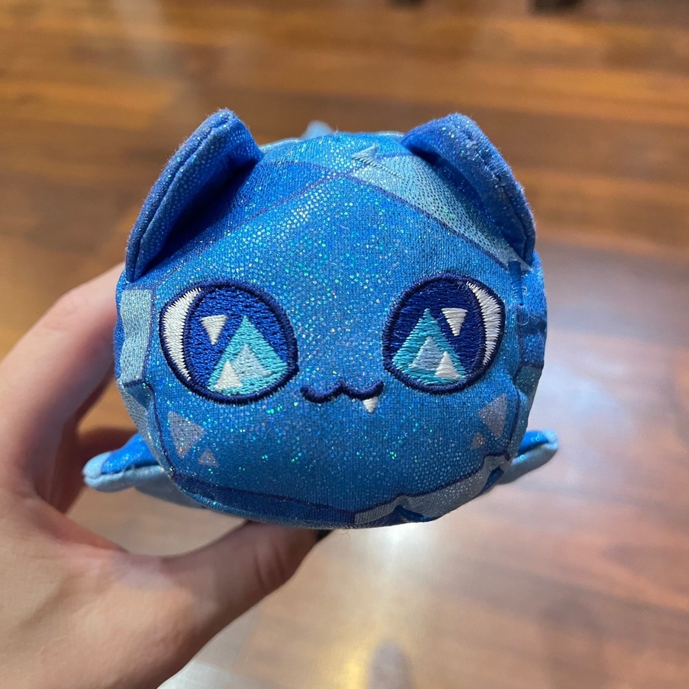 Aphmau MeeMeows Litter 4 Celestial Mystery Sapphire Blue Gem Cat Plush Toy 6"